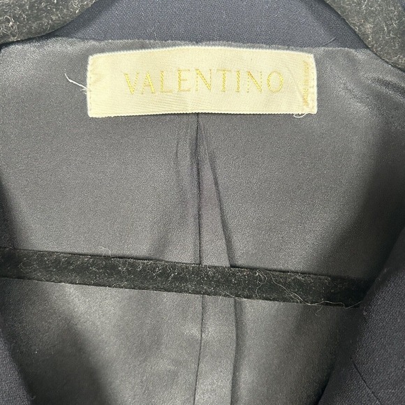 VALENTINO Midnight Blue Button Blazer Jacket S / M - Picture 2 of 7